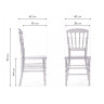 Стулья Chiavari 1 clear white