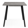 Деревянные столы Кортни 120 (160) x 80 бетон светлый / черный матовый