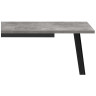 Деревянные столы Кортни 120 (160) x 80 бетон светлый / черный матовый