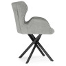 КАРЛАЙЛ стул кресло с обивкой танью велюр на металлическом каркасе, цвет антрацит