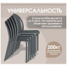 SHT-S172 стул из пластика, цвет темно-серый (RAL 7024)
