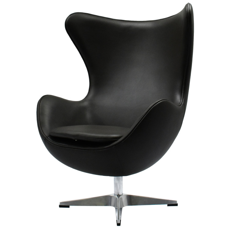 Дизайнерское лаунж-кресло EGG STYLE CHAIR чёрный