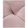 ЧИЛЛИ стул на металлическом каркасе с обивкой тканью велюр, цвет розовый