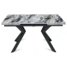 BRIDGE (140+40+40) стол обеденный с раскладной керамической столешницей