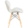 Стулья Набор 4 шт Стул обеденный DOBRIN BUTTERFLY, ножки светлый бук, цвет сиденья белый