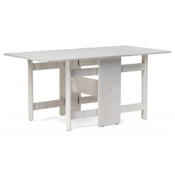 Недорогой стол-трансформер. ЙЕНТЕЛЬ дуб крафт белый Стол-книжка