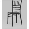 Пластиковые стулья Chiavari (Кьявари) пластик черный обеденный для кухни