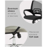 Офисные кресла TopChairs Simple New офисное серое в обивке из текстиля с сеткой, механизм качания Top Gun