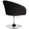 DOBRIN EDISON дизайнерское кресло с регулировкой по высоте с обивкой тканью велюр, цвет чёрный