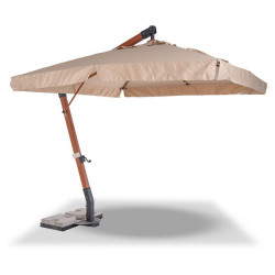 "Ливорно" зонт садовый 3х3м на боковой деревянной опоре