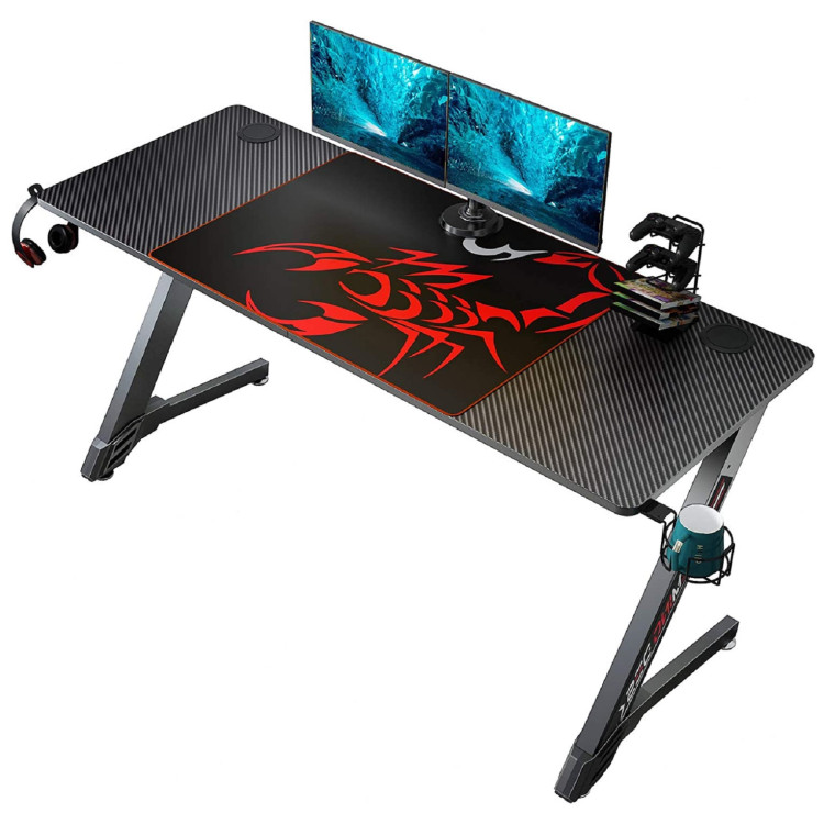 Игровые столы Стол для компьютера (для геймеров) Eureka ERK-TN-Z60-BK