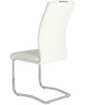 Стул DC506 с обивкой экокожей, цвет белый