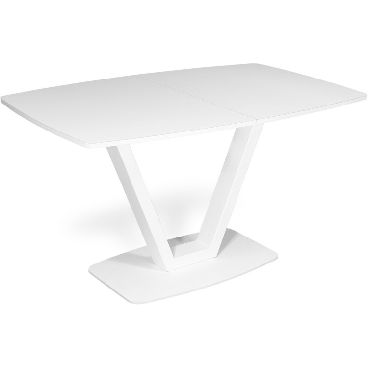 ANCEL раздвижной обеденный стол со стеклянной столешницей, вставка бабочка