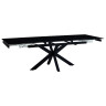 Керамические столы Стол керамический VENECJA Shashi black 160-240*90, каркас черный
