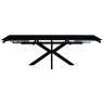 Керамические столы Стол керамический VENECJA Shashi black 160-240*90, каркас черный