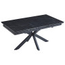 Керамические столы Стол керамический VENECJA Shashi black 160-240*90, каркас черный