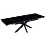 Керамические столы Стол керамический VENECJA Shashi black 160-240*90, каркас черный