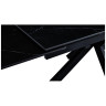 Керамические столы Стол керамический VENECJA Shashi black 160-240*90, каркас черный
