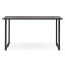 Деревянные столы ЛИМАН 140 х 80 бетон светлый / черный матовый