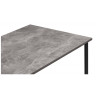 Деревянные столы ЛИМАН 140 х 80 бетон светлый / черный матовый