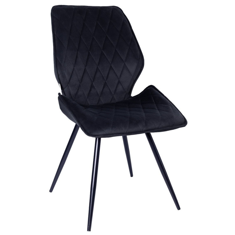 Стулья DC231 Стул мягкий поворотный 180, ГРАФИТ#M420-12 велюр, каркас металл, черный КРУГЛЫЙ