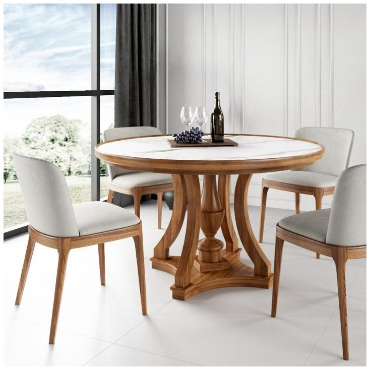 Столы обеденные Стол Aspen 130, круглый, керамика матовая