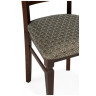 ФЛАВИАН стул из массива дерева, цвет лоди карамель / орех темный