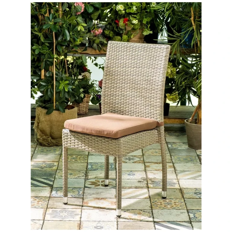 ROME плетенный стул из искусственного ротанга, цвет светло-коричневый