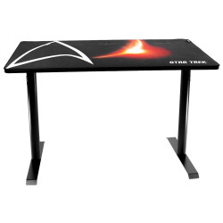 дорогие игровые столы. Стол для компьютера Arozzi Arena Leggero Star Trek edition - Black Игровой компьютерный стол