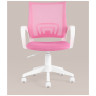 Офисные кресла офисное TopChairs ST-BASIC-W розовый крестовина пластик белый