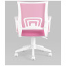 Офисные кресла офисное TopChairs ST-BASIC-W розовый крестовина пластик белый