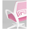 Офисные кресла офисное TopChairs ST-BASIC-W розовый крестовина пластик белый