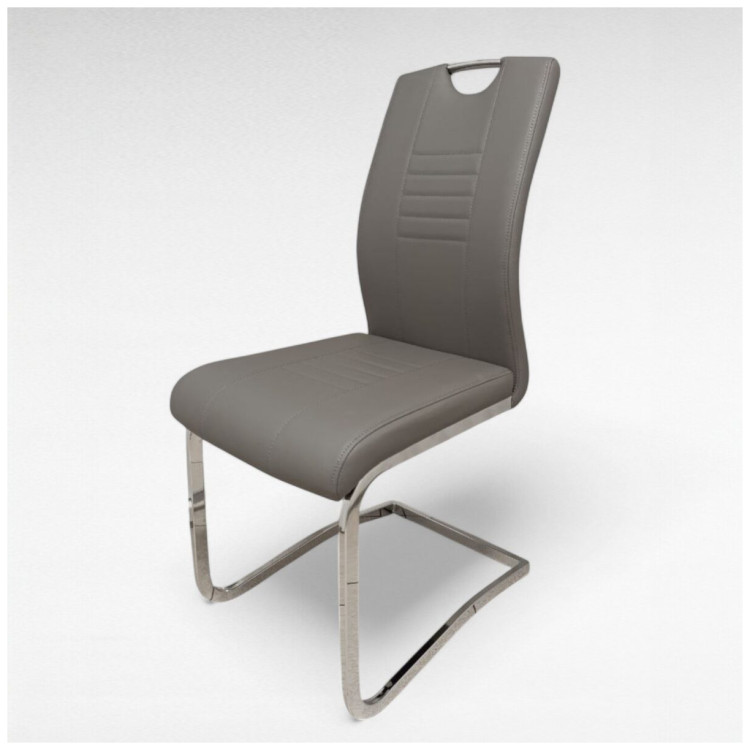 Стул DC506 с обивкой экокожей, цвет серый 611