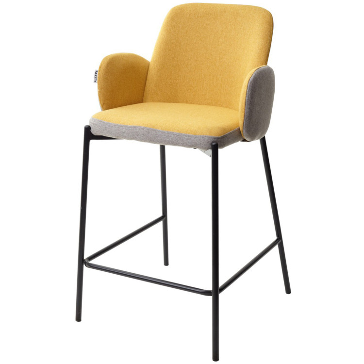 Полубарный стул NYX (H65) с комбинированной обивкой 
