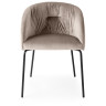 Стулья CONNUBIA Стул ROSIE SOFT CB/1910, BCH P132 GRAPHITE/ VENICE S0F SAND
