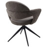 Металлические стулья DISAUR (не для продажи на маркетплейсах) Стул ЖЕНЕВА (GENEVA) 360 град, СЕРЫЙ VEGA-88 / MIAMI-459, ткань / ЧЕРНЫЙ каркас, ®DISAUR