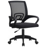 Офисные кресла DC453 Кресло офисное сетка/сиденье ЧЕРНЫЕ, крестовина пластик ЧЕРНЫЙ