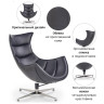 Дизайнерские кресла Кресло LOBSTER CHAIR чёрный
