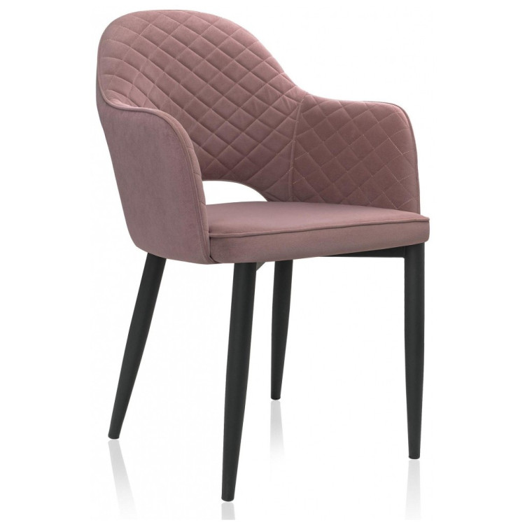 Стулья на металлокаркасе Vener light purple / black