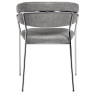 Стул-кресло Комплект из 2-х стульев Turin серый вельвет с хромированными ножками