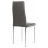 DC2-001 стул на металлическом каркасе с обивкой искусственной кожей, цвет серый