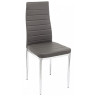 DC2-001 стул на металлическом каркасе с обивкой искусственной кожей, цвет серый