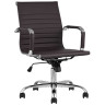 Офисные кресла TopChairs City S офисное коричневое, обивка экокожа, механизм качания и регулировки по высоте