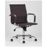 Офисные кресла TopChairs City S офисное коричневое, обивка экокожа, механизм качания и регулировки по высоте