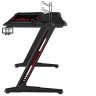 Игровые столы Стол для компьютера (для геймеров) Eureka Z1 S с синей подсветкой, чёрный
