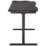 Игровые столы Стол для компьютера (для геймеров) с электроприводом и RGB-подсветкой FoxGear FG-IE-47B (ширина 120 см)
