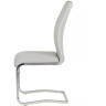 Стул DC506 с обивкой экокожей, цвет светло-серый