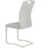 Стул DC506 с обивкой экокожей, цвет светло-серый