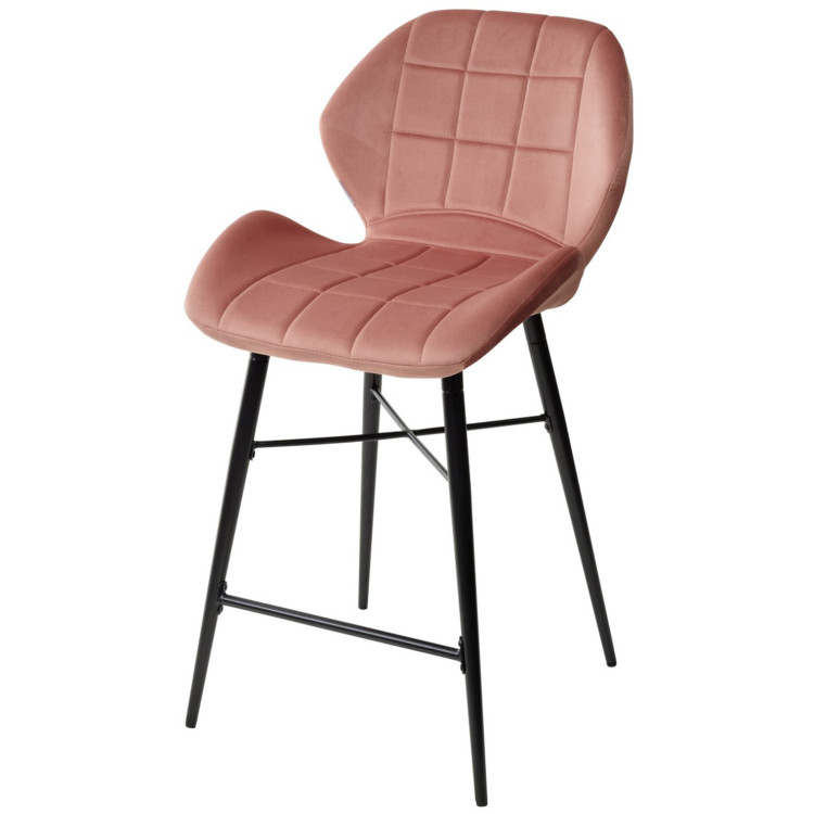 Полубарный стул MARCEL BLUVEL (H65) с обивкой тканью велюр