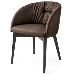 Стул ROSIE SOFT CB/1910, BCH P132 GRAPHITE/ VENICE S0G SOIL BROWN